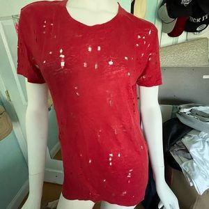 IRO Clay Tee size XS in red